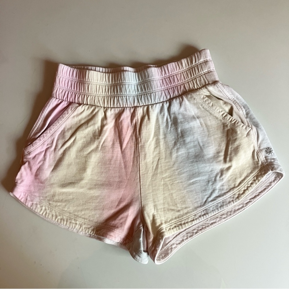 Athleta Girl White Active Shorts with Elastic Waistband